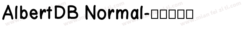 AlbertDB Normal字体转换